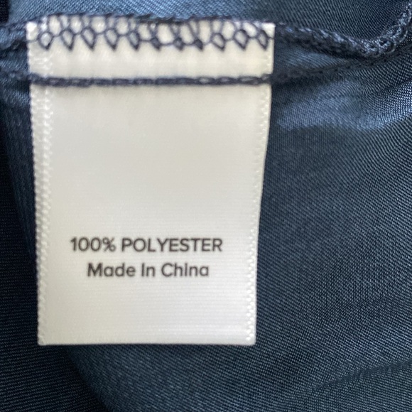 Evereve Hadley Maxi Dress One-Shoulder Tie, Navy Blue size Large ( A-5 ) - Picture 8 of 9